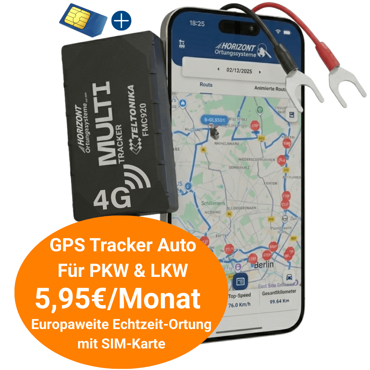 GPS Tracker Multi Model – 4G LTE für PKW, LKW & Transporter | Teltonika FMC920 - GPS Tracker für Fahrzeuge