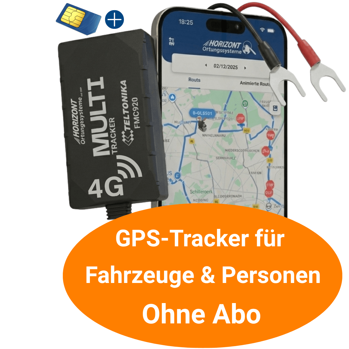 GPS Tracker ohne Abo | ink.12 Monate Lizenz | 4G LTE für Fahrzeuge | Teltonika FMC920 - GPS Tracker für Fahrzeuge