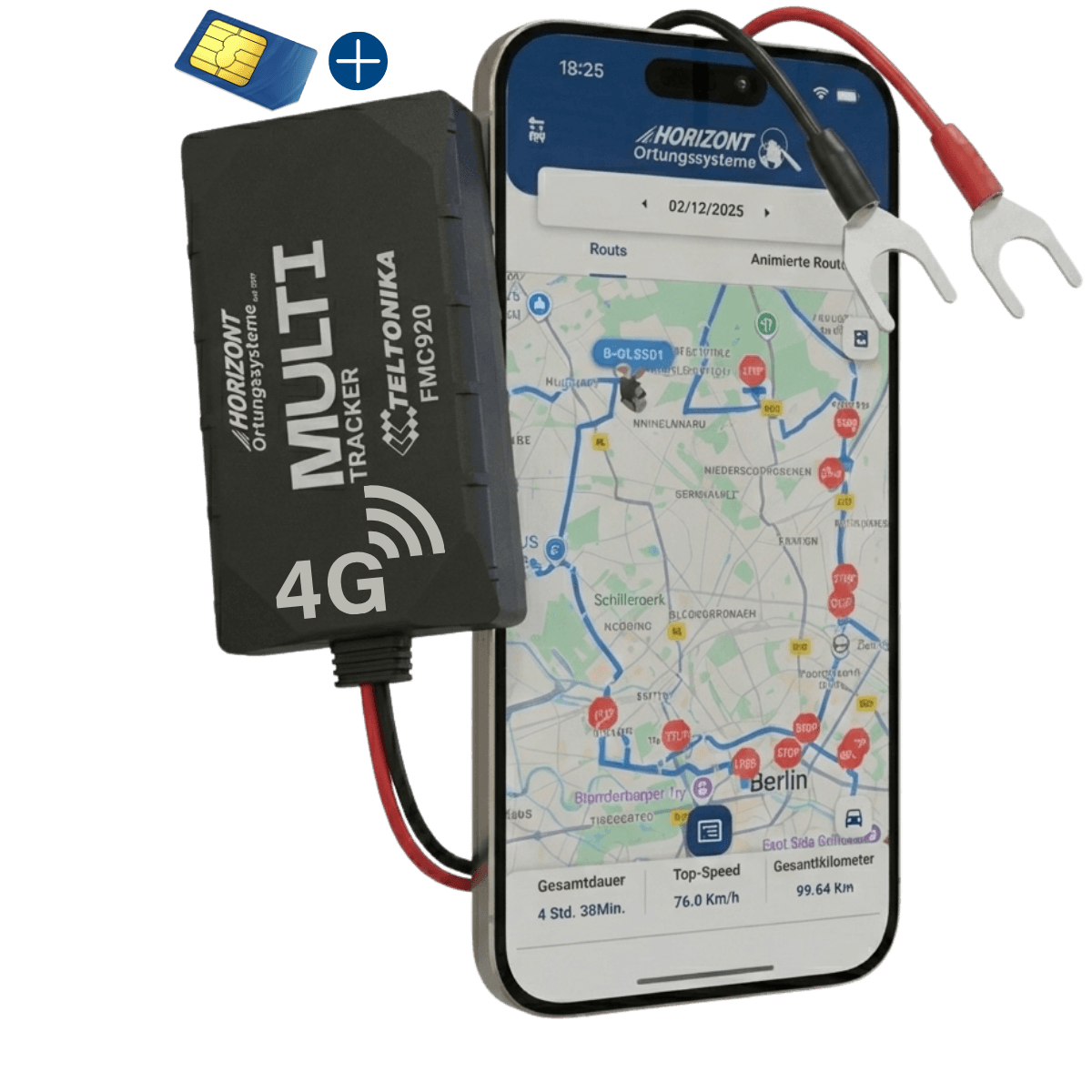 GPS Tracker ohne Abo – 4G LTE für Fahrzeuge | Teltonika FMC920 - GPS Tracker für Fahrzeuge