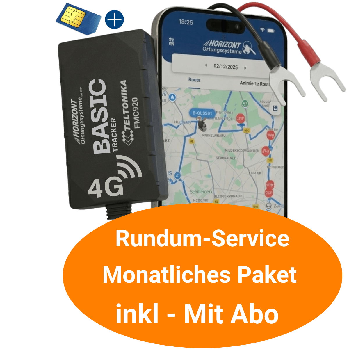 incl. SIM Card - Car & Truck 4G GPS Vehicle Tracker 4G - Basic Model - Easy Installation - With Subscription - resim 1