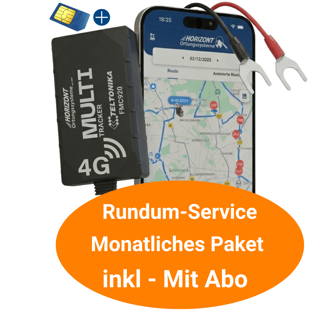 incl. SIM Card - Car & Truck 4G GPS Vehicle Tracker 4G - Multi Model - Quick Installation - With Subscription - resim 1