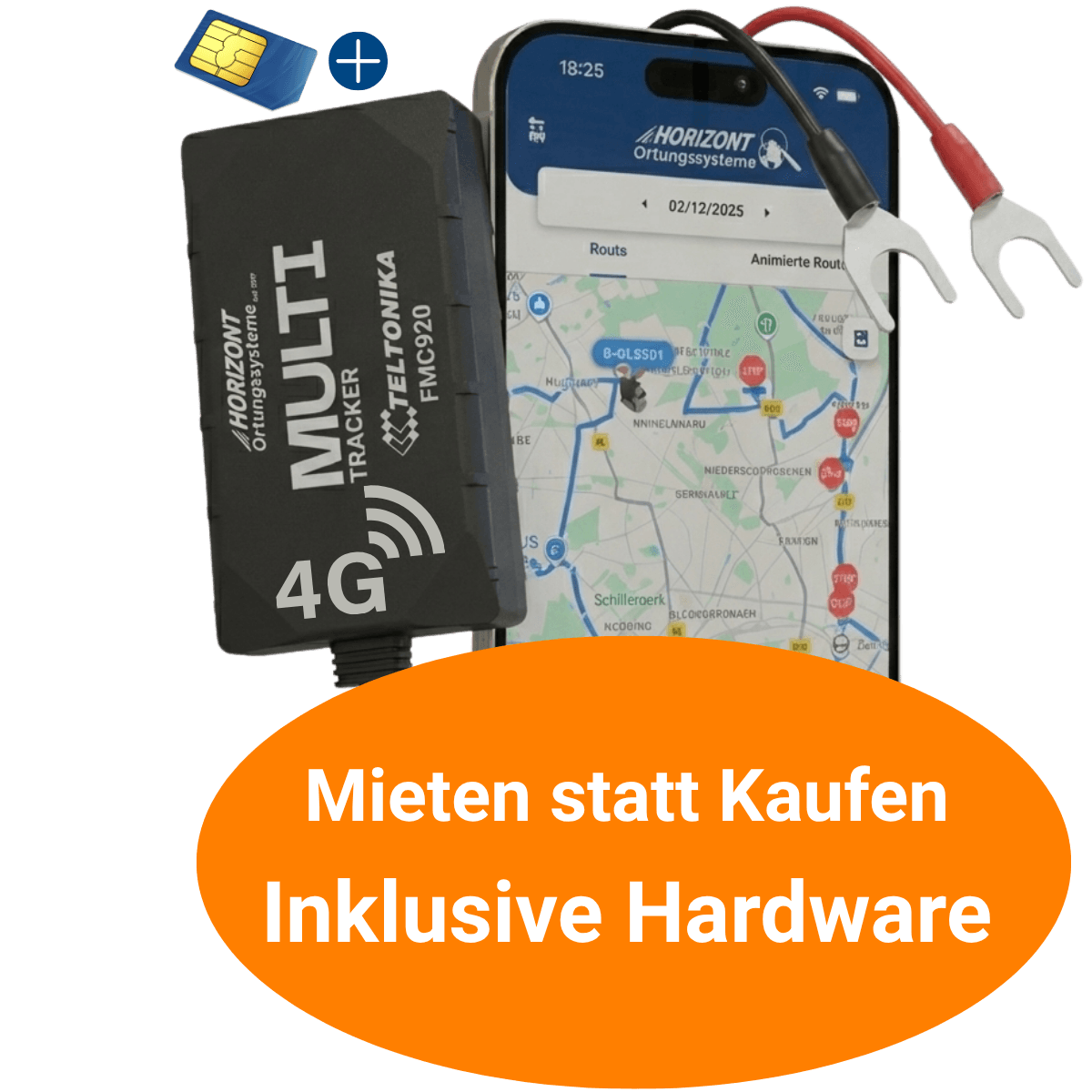 GPS Vehicle Tracker 4G - Multi Model - Rental with monthly payment - GPS Tracker für Fahrzeuge