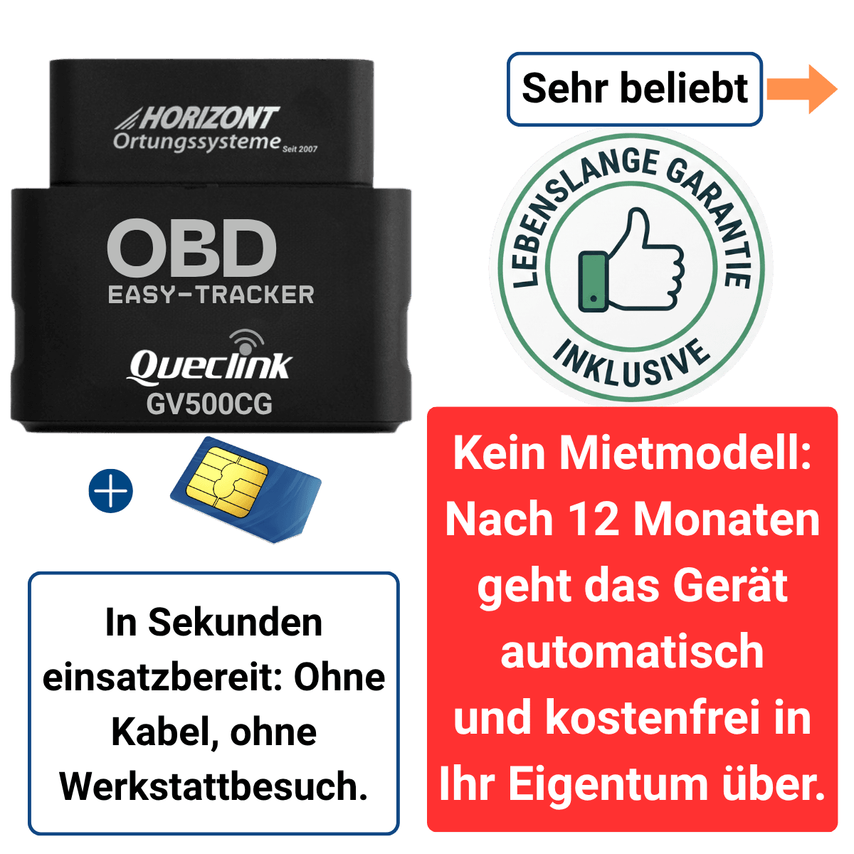 OBD-Modell – 4G LTE Plug & Play | Queclink