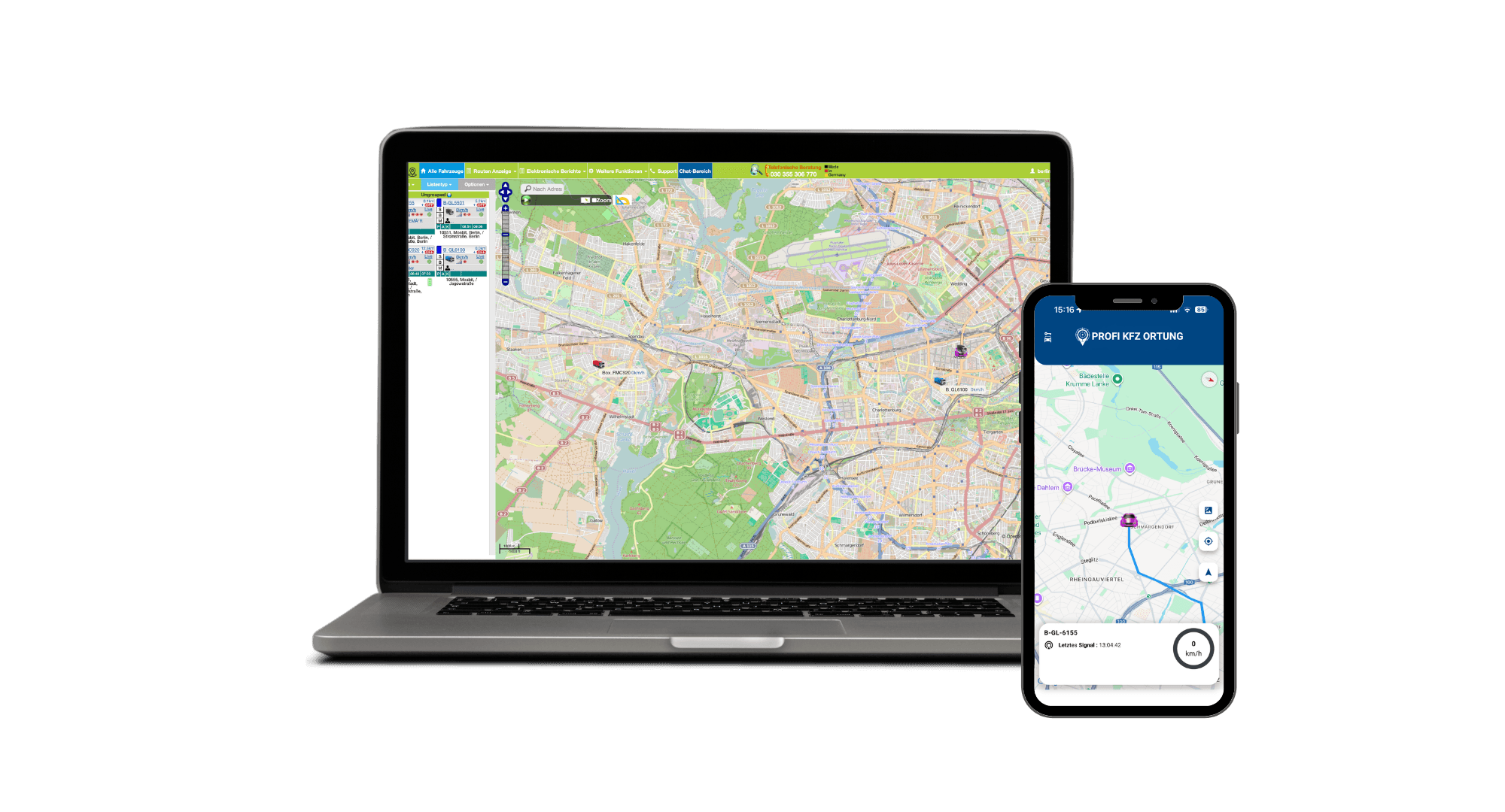 GPS-Ortungssoftware auf Smartphone, Tablet und Computer