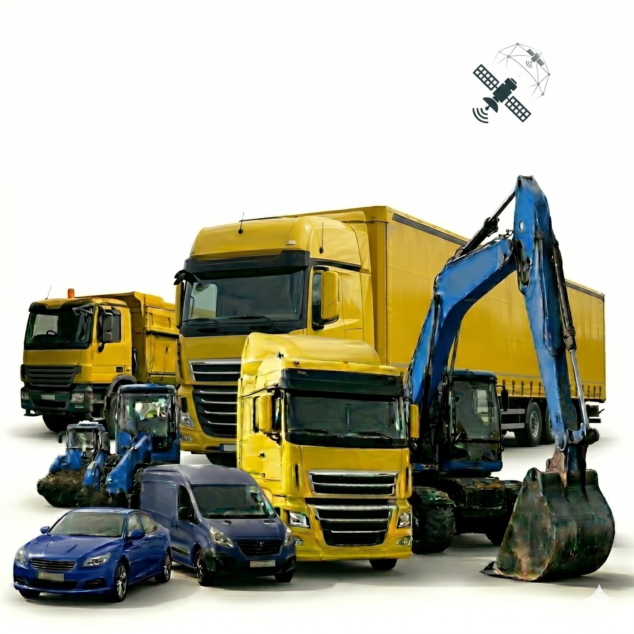 PKW, LKW und Baumaschinen mit professioneller GPS-Live-Ortung