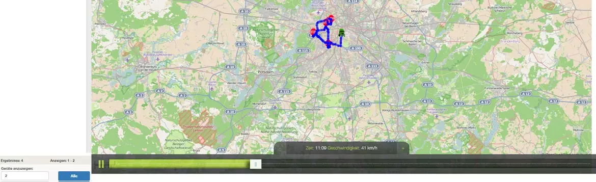 Live Orten - GPS Überwachung Auto Pilot Einstellung