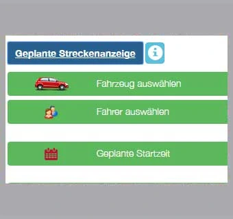 Live Orten - GPS Ortungssystem - Geplante Streckenanzeige