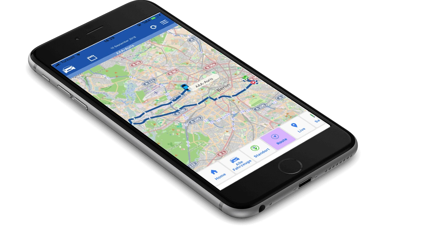 Live Orten - GPS Fahrtenbuch